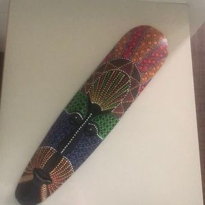 Handmade in Ghana.Decorative mask. Beautiful art.